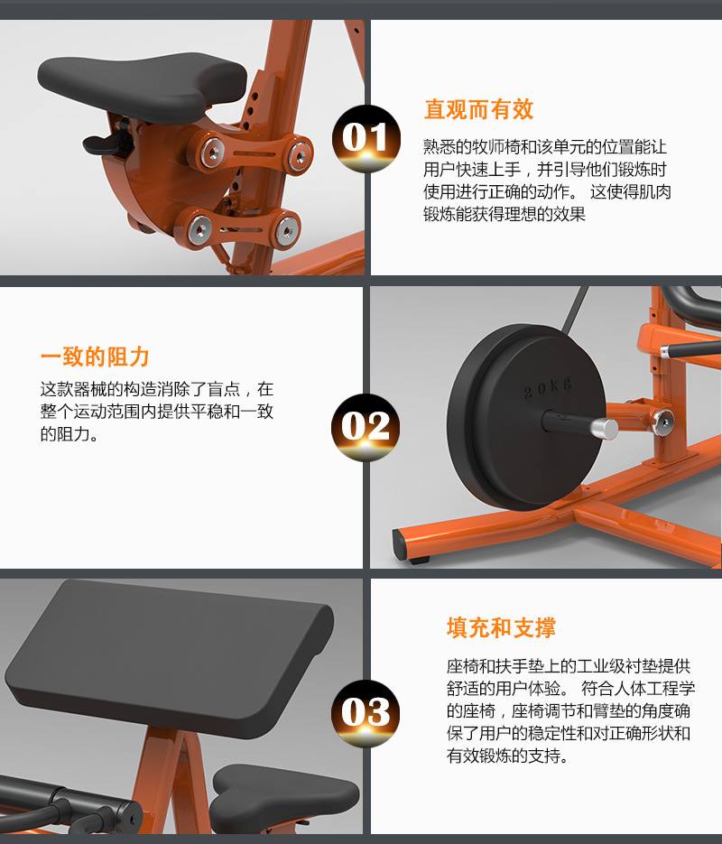 二头肌弯举健身器材