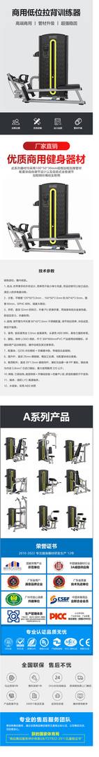 YC-A13 低位拉背训练器