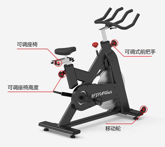 健身房动感单车器材怎么骑